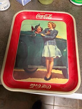 1942 Vintage coke-cola serving tray